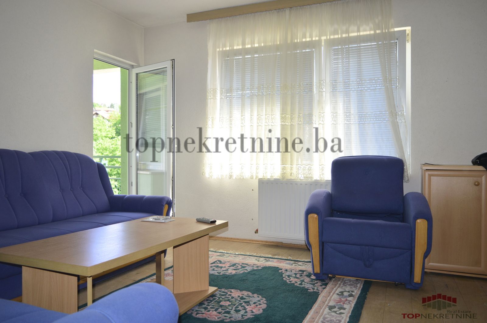 Furnished 1BDR apartment, 60 SqM with a balcony, 1st floor, Velesici
